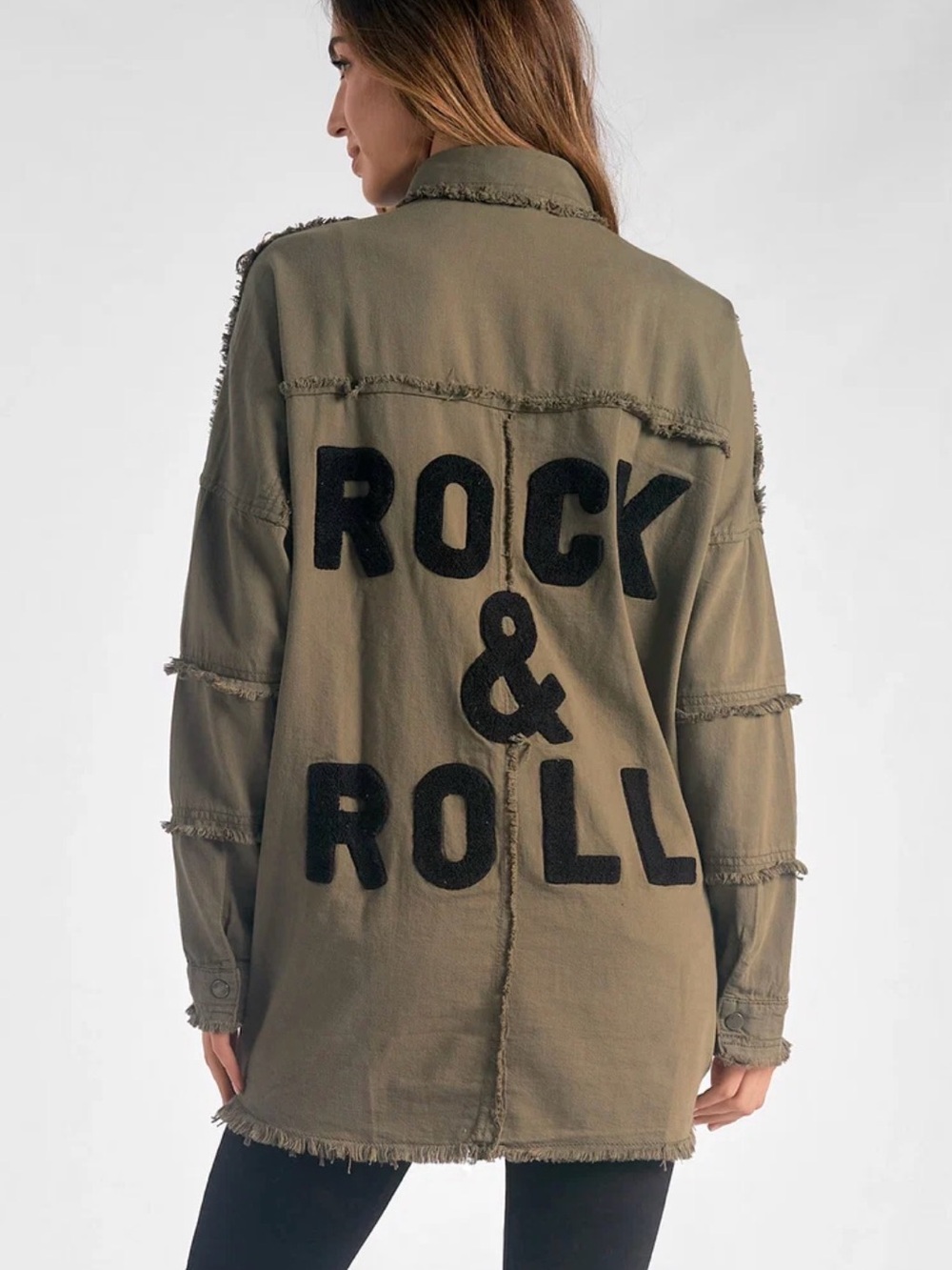 Rock & Roll Beige Utility Jacket